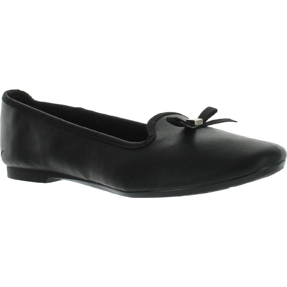 Charter Club Womens Kimii Black Plaid Slip On Flats Loafers Shoes Used